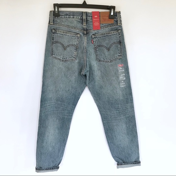 NEW Levi’s Wedgie Selvedge White Oak Cone Jeans - Picture 5 of 8